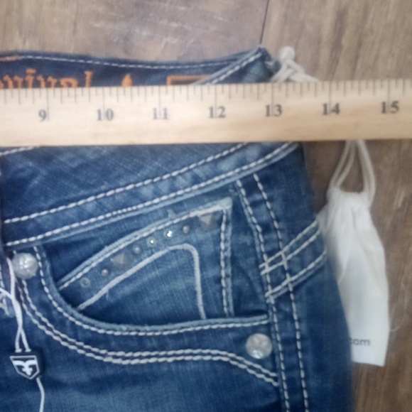 Rock Revival Women's 26 Straight Heather Embellished Studs Rhinestones NWOT - Picture 11 of 13